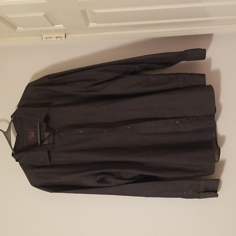 Men's Untuckit Charcoal 3XL Button Down Shirt